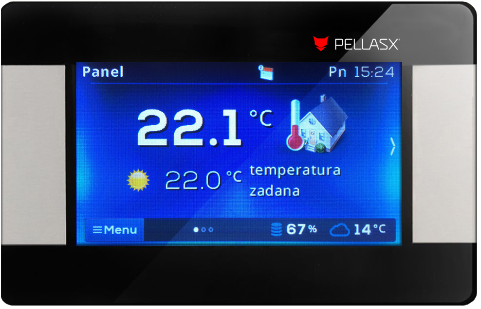 control táctil de habitación