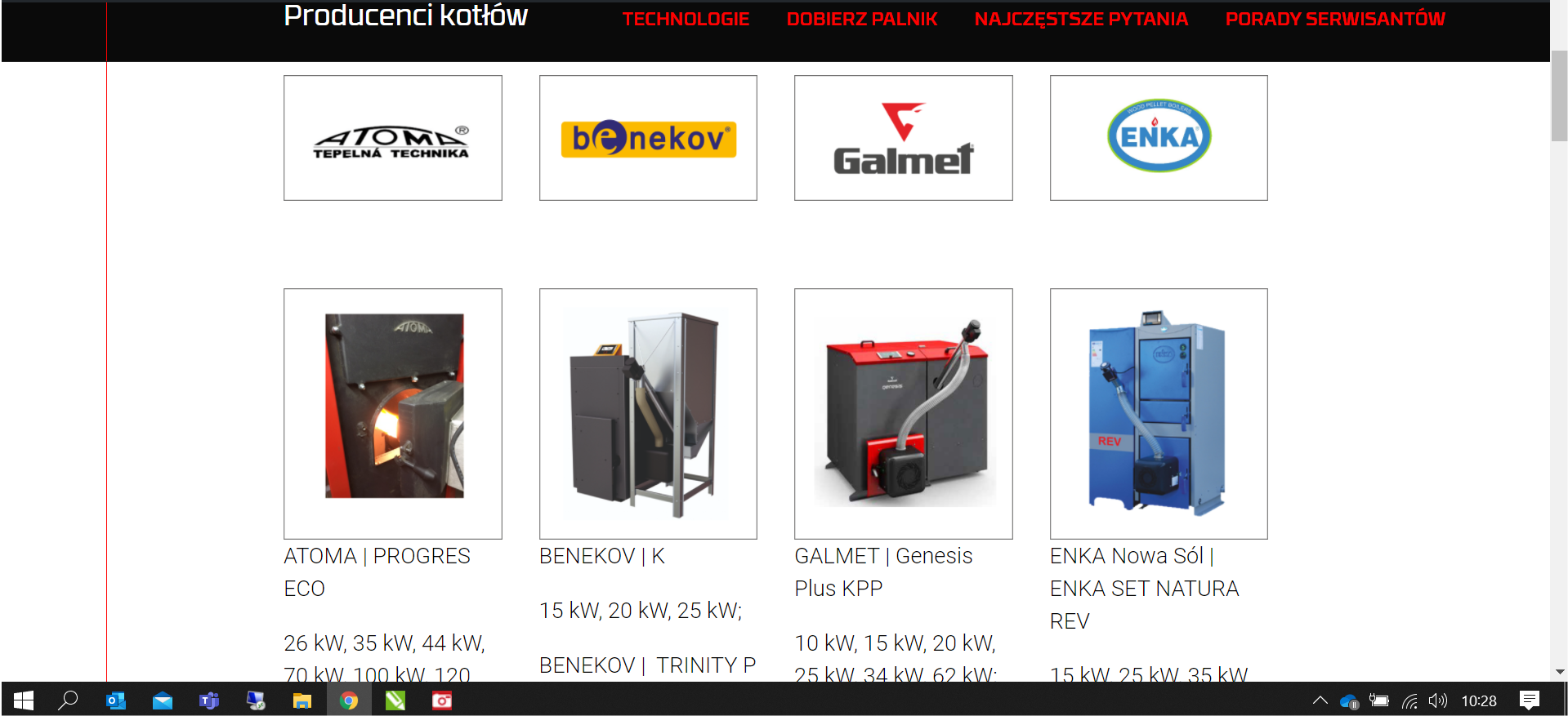 Calderas con quemadores PellasX